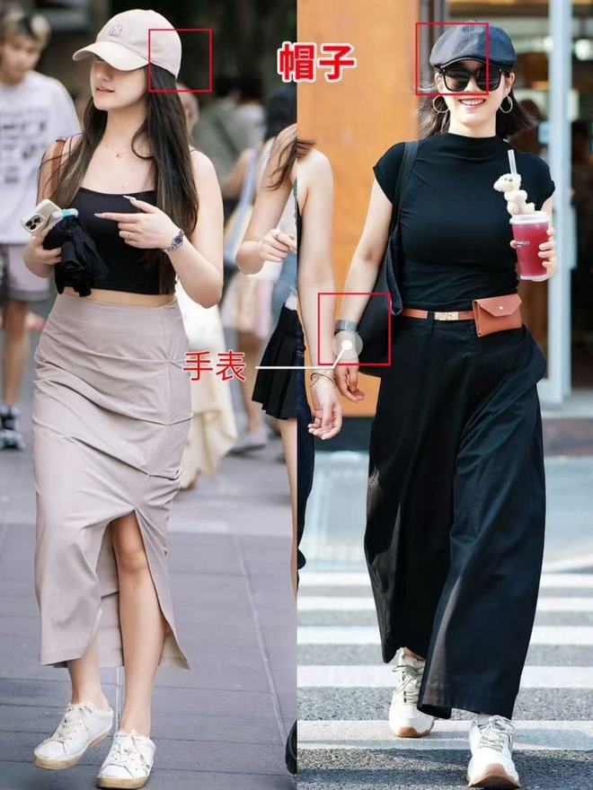 在穿“运动鞋+裙子”优雅又高级五一去了上海才发现：满大街都(图9)